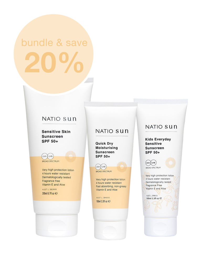Sunscreen Bundle | Sun Protection Kit | Suncare Kit | Natio